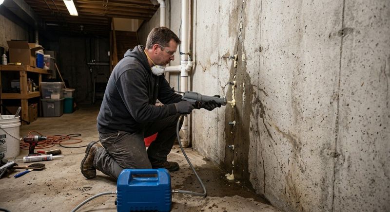 Basement Crack Repair in Fernandina Beach, FL