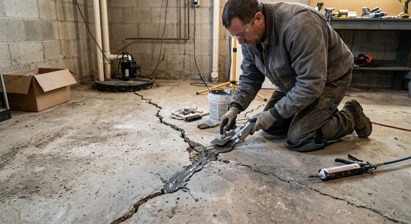 Cracked Basement Floor Repair in Fernandina Beach, FL