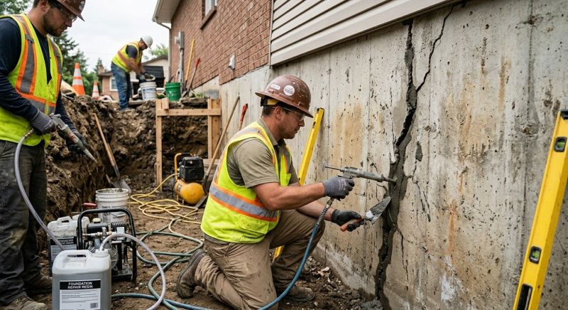 Cracked Foundation Repair in Camden County, GA