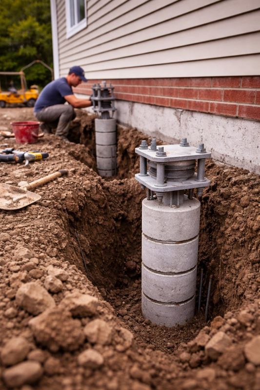 Helical Piers Installation in Fernandina Beach, FL