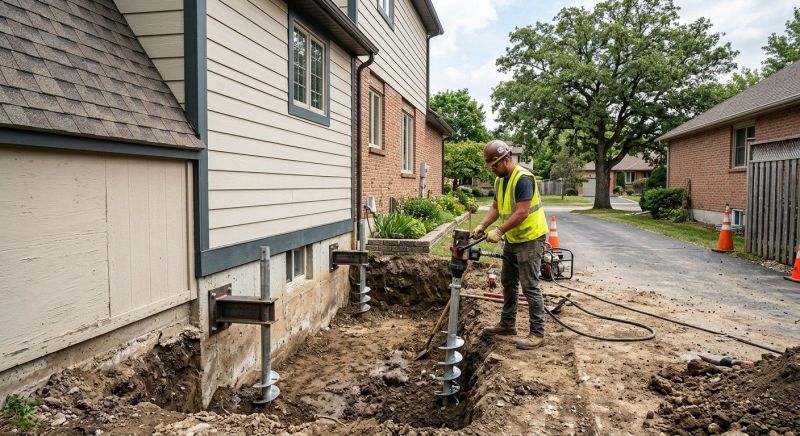 Helical Pile Installation in Fernandina Beach, FL