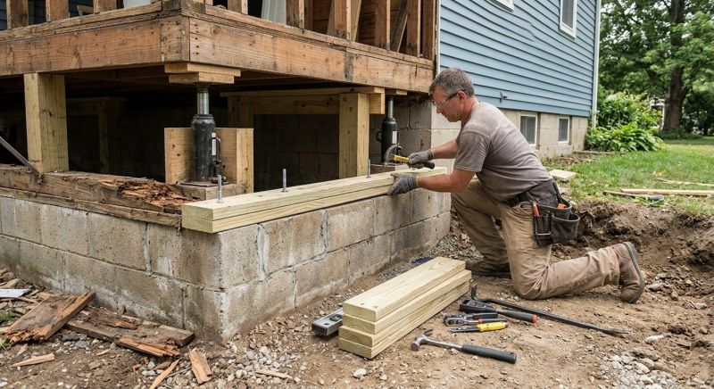 House Foundation Repair in Camden County, GA
