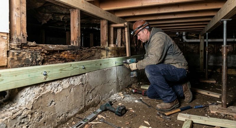 Sinking Foundation Repair in Camden County, GA