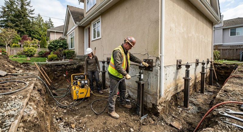 Sinking Foundation Repair in Kingsland, GA