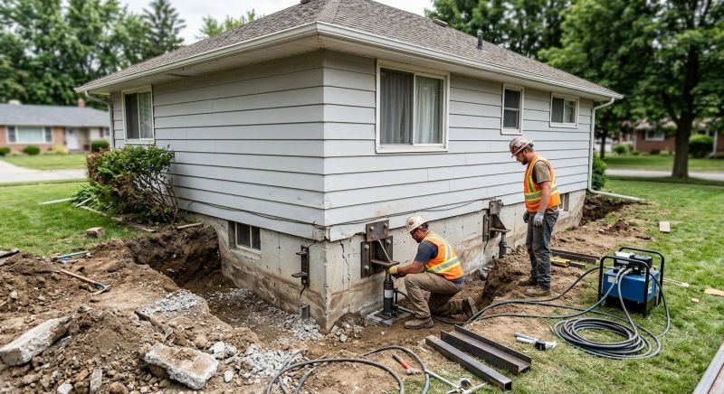 Sinking Foundation Repair in Kingsland, GA